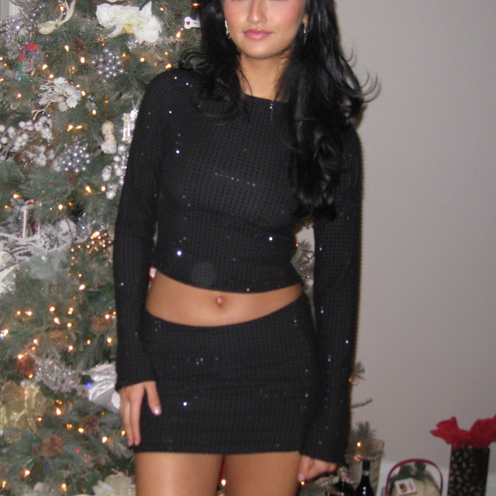 BABYBOO NYE sequin rhinestone set